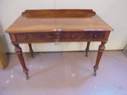 Victorian  Walnut Side Table, Writing Table, Dressing Table