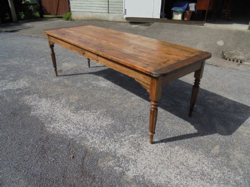 Late 18th Century Pine/oak Farmhouse Kitchen Dining Table. Seats Ten