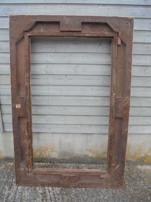 fig 1. Large 18th century gilded portrait frame .