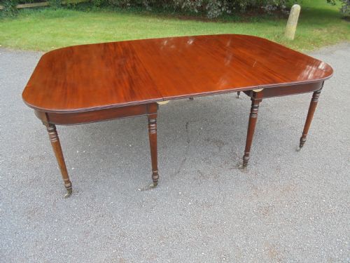 Late 18th Century D End Dining Table. Seats Ten.