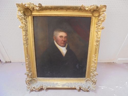 fig 1. 18th century oil portrait of a Gentleman