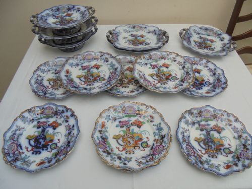 19th Century Decorative Part Dinner Service