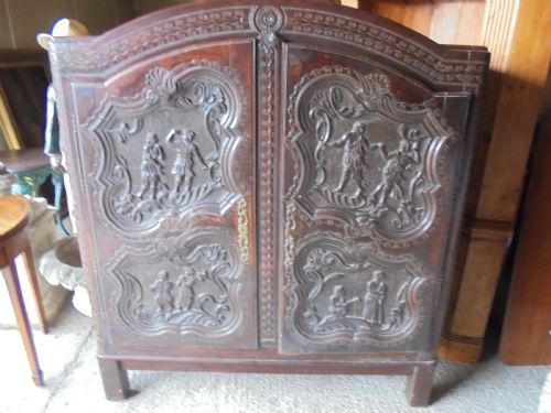 18th Century French Cupboard with Carvings