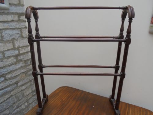 Victorian Mahogany Towel Rail