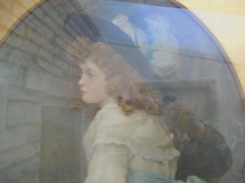 fig 1. 19th century pastel portrait of young lady