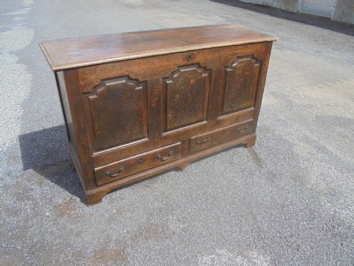 18th Century Oak Mule Chest Storage Box
