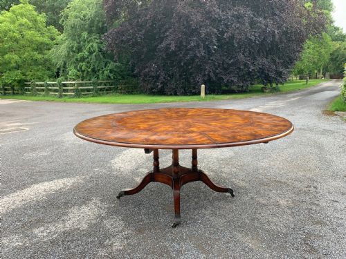 Extending Circular Dining Table Seats Eight