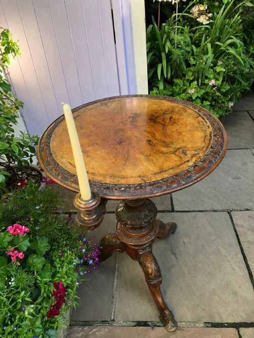 19th Century Irish Walnut  Reading Table