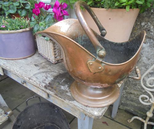 fig 1. Victorian copper coal helmet