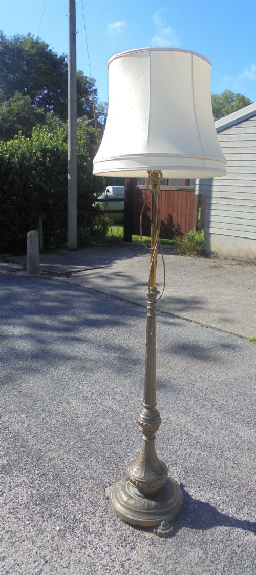 Brass Telescopic Standard Lamp