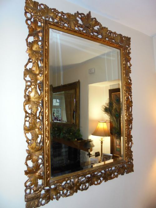 Large , Period , Florentine Gilded Wall Mirror