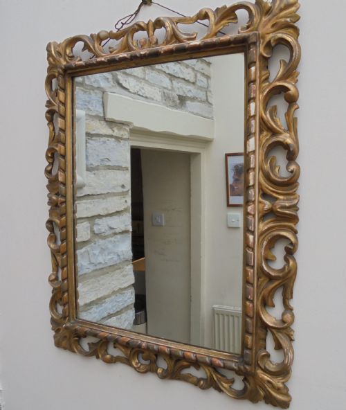 19th Century Italian Gilded Frame Mirror