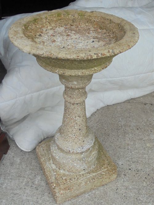 Weathered Sandstone Bird Bath