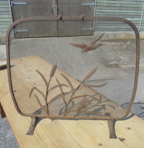 Arts and Crafts Iron Fire Guard
