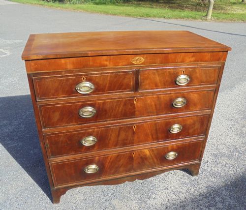 Sheraton Period Mahogany Chest of Drawers