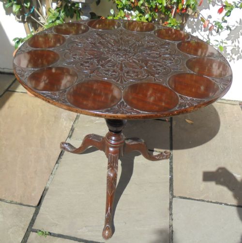 Late 18th Century  Lamp , Occasional, Mahogany Tripod Table