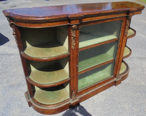 Victorian Walnut and Ormolu Mounted Credenza