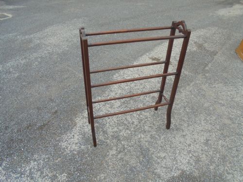 Victorian Mahogany Towel Rail Clothes Airer