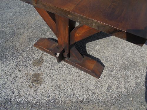 fig 1. Elm refectory kitchen dining table seats ten