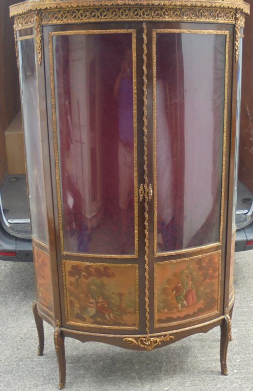French Vernis Martin Ormolu Mounted Display Cabinet