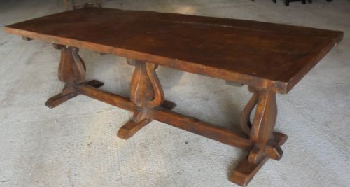 18th Century Elm Refectory Farmhouse Dining Table Seats Ten