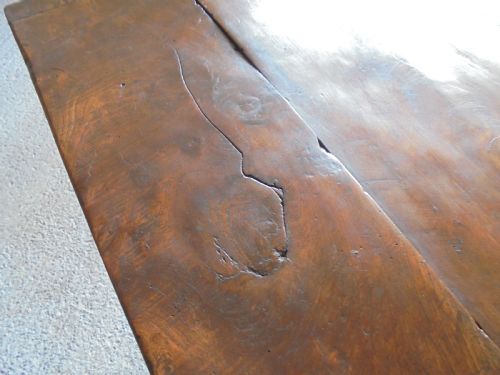 fig 1. 18th century Elm refectory farmhouse dining table seats ten
