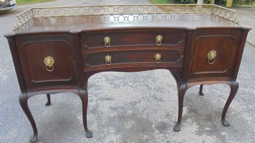 Maples Chippendale Style Sideboard with Ornate Gallery
