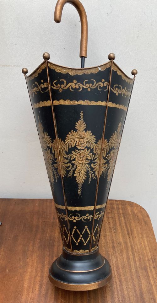 Vintage Toleware Umbrella Stand