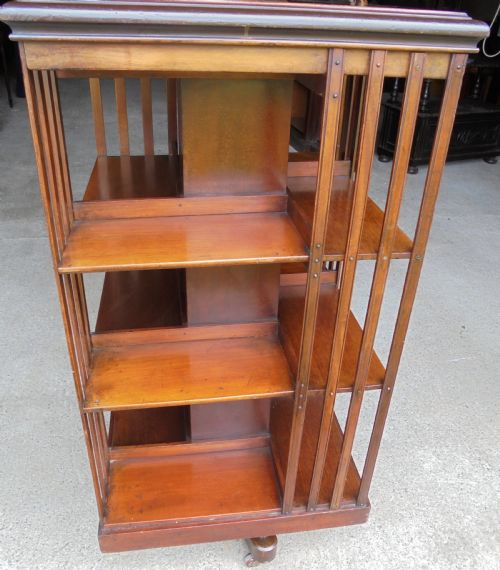 19 Th Century Three Tier Revolving Bookcase