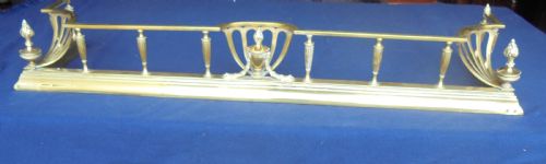 19th Century Brass Fireside Fender