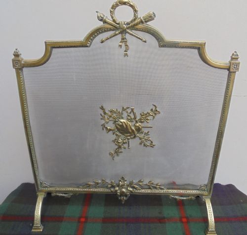 19th Century French Brass Fireguard