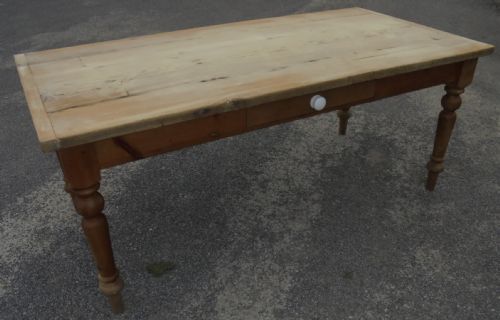Pine Scrub Top Kitchen Dining Table. Seats Eight