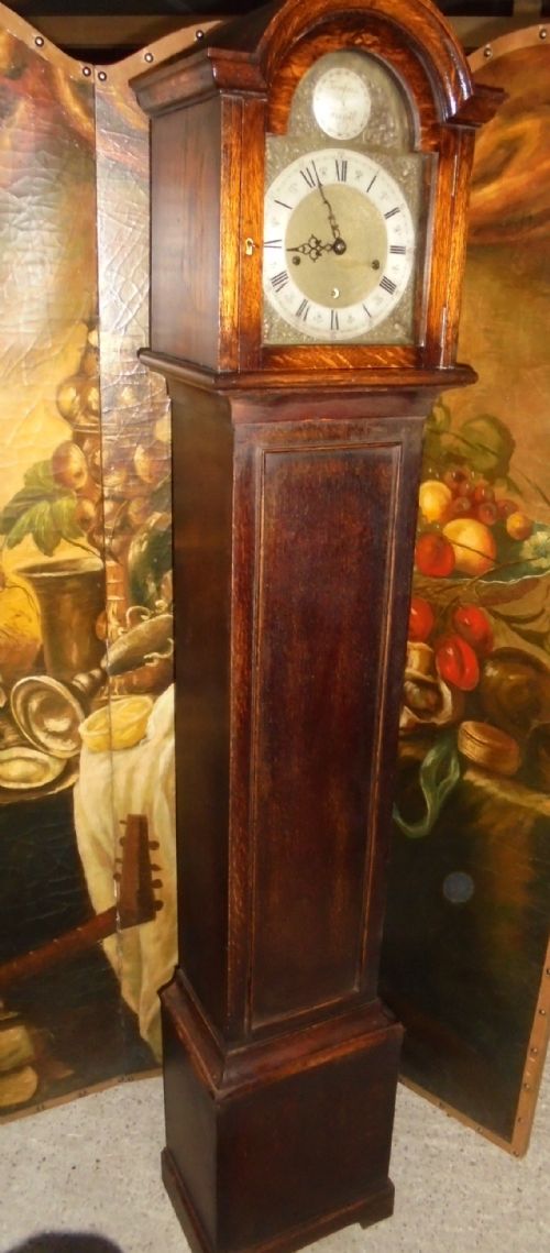 Eight Day Striking Oak Grandmother Clock
