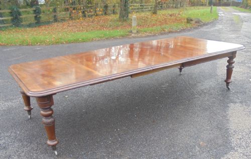 Victorian  Extending Mahogany Dining Table Seats Fourteen
