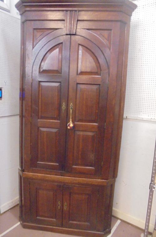 18th Century Oak Corner Cupboard