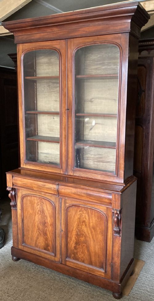 19th Century Mahogany Library Bookcase