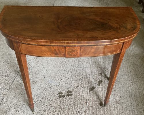 18th Century Mahogany Card Table /Side Table