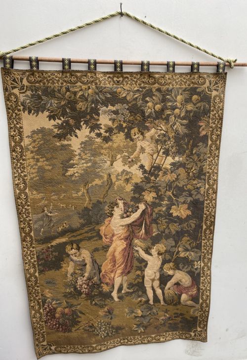 19TH CENTURY FRENCH TAPESTRY WALL HANGING