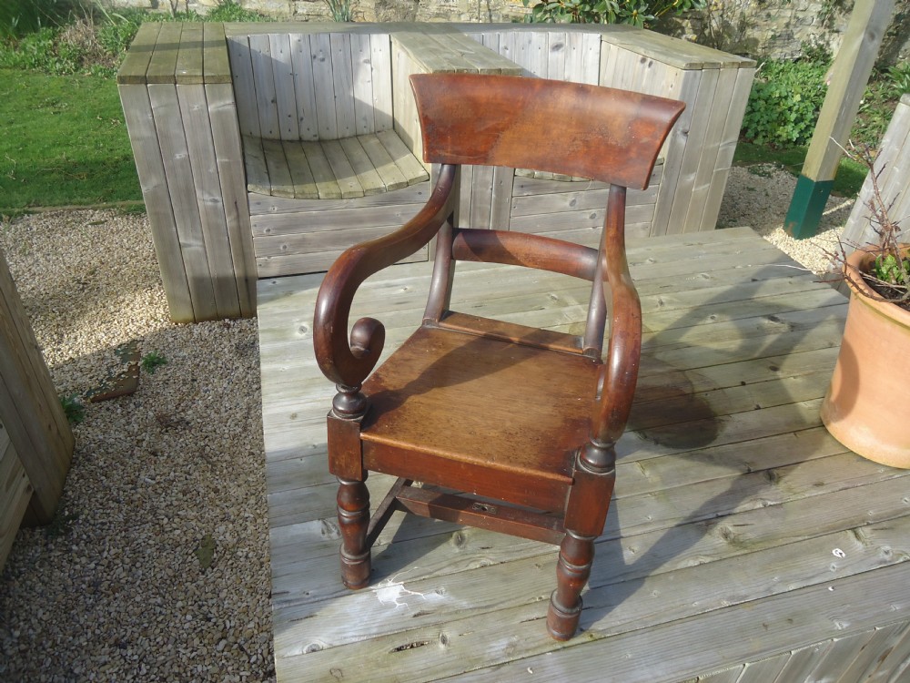 LATE REGENCY CHILDS BAR BACK CHAIR