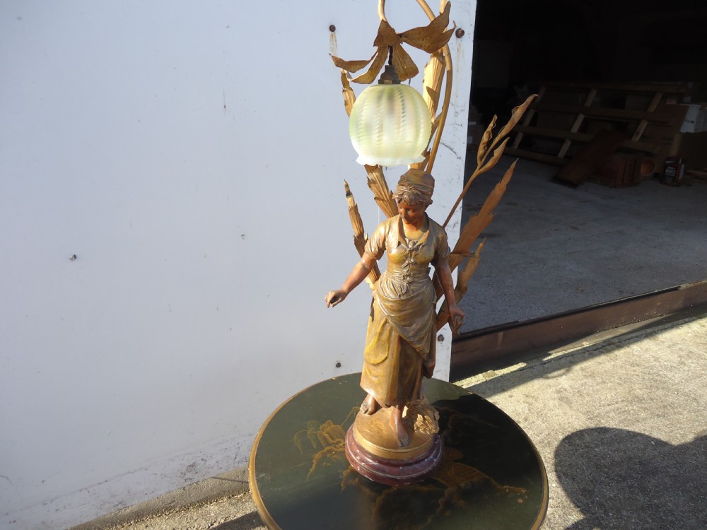 19th century original French table lamp