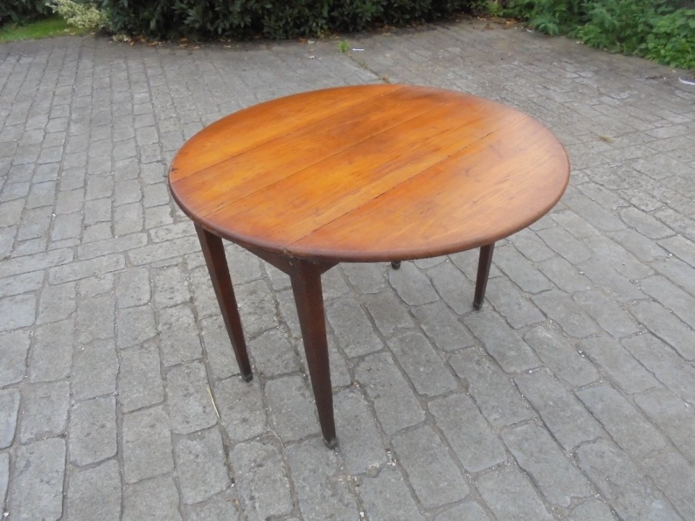 Country French fruitwood drop flap table