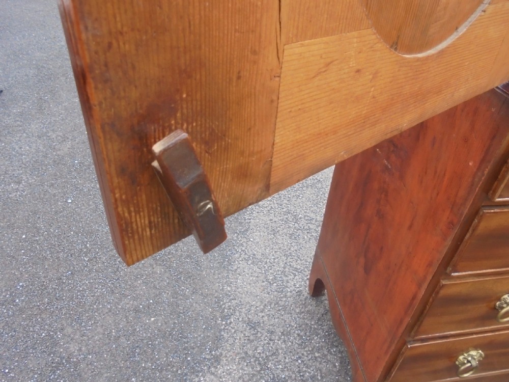 19th century oval panelled Channel Island linen press View VII
