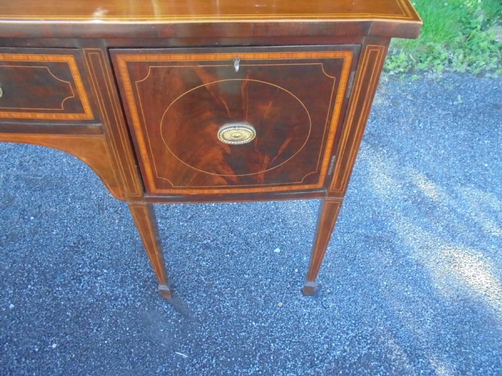 19th century Sheraton style half round sideboard View III