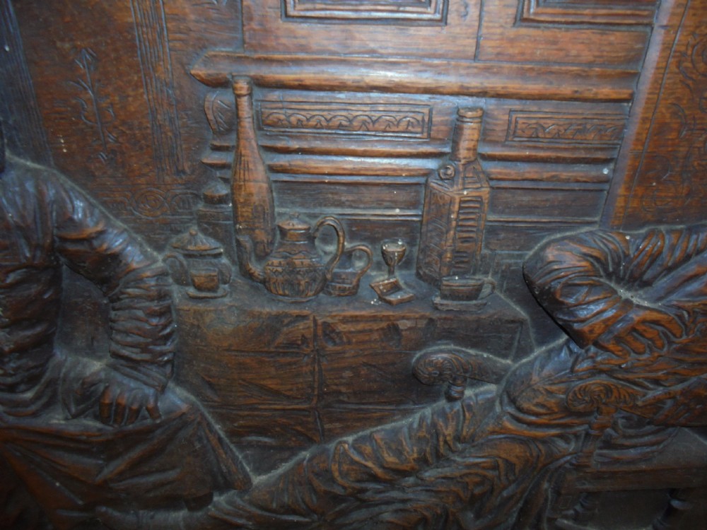 19th century carved oak panel. Possibly Irish. View III