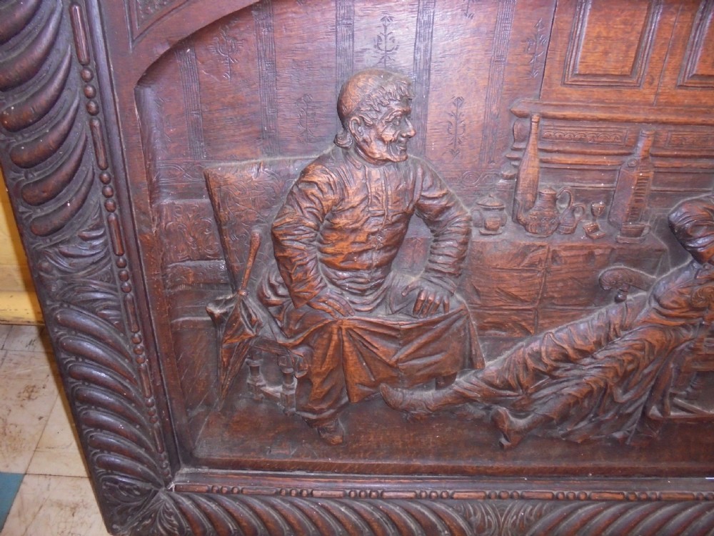 19th century carved oak panel. Possibly Irish. View V