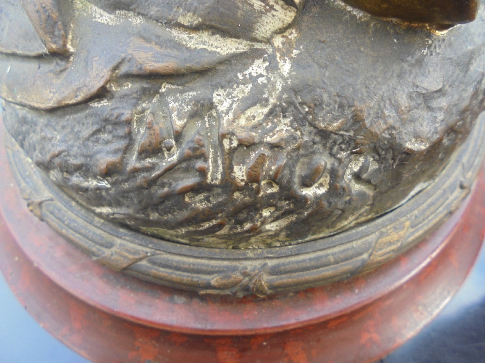 Pair of 19th century bronzed figures View II