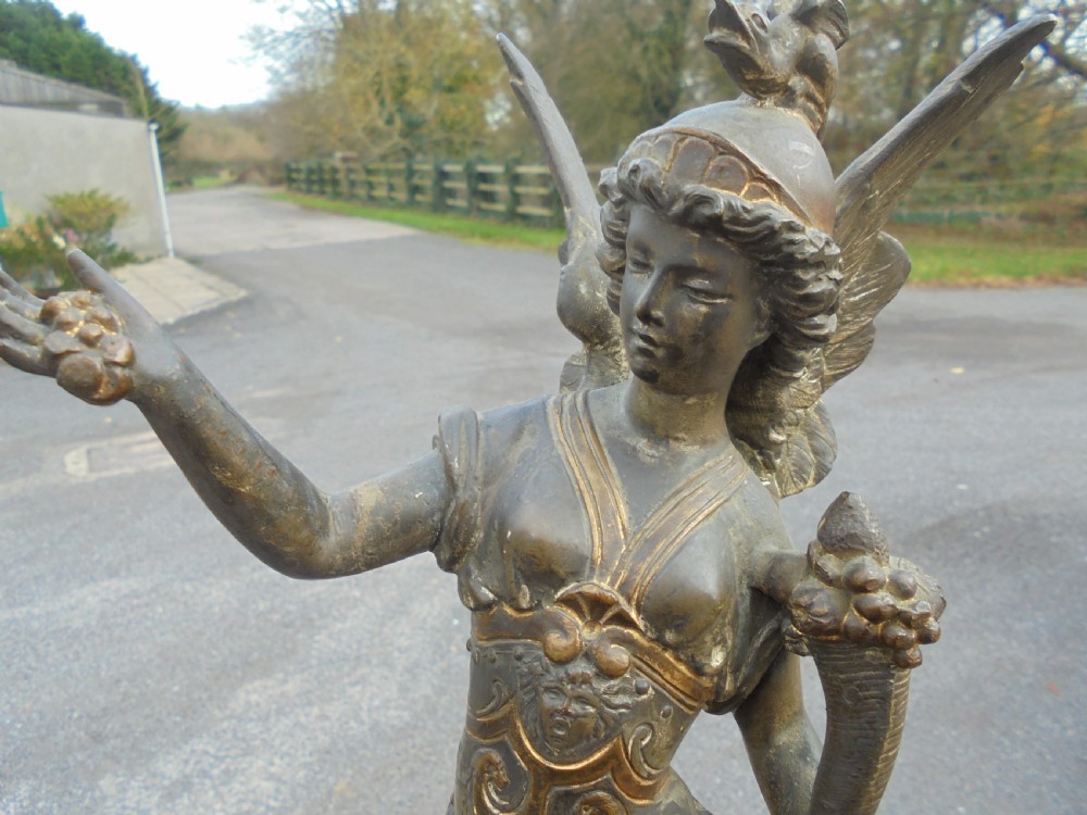 Pair of 19th century bronzed figures View IV