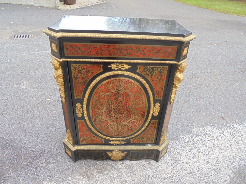 19th century Boulle ormolu mounted pier cabinet