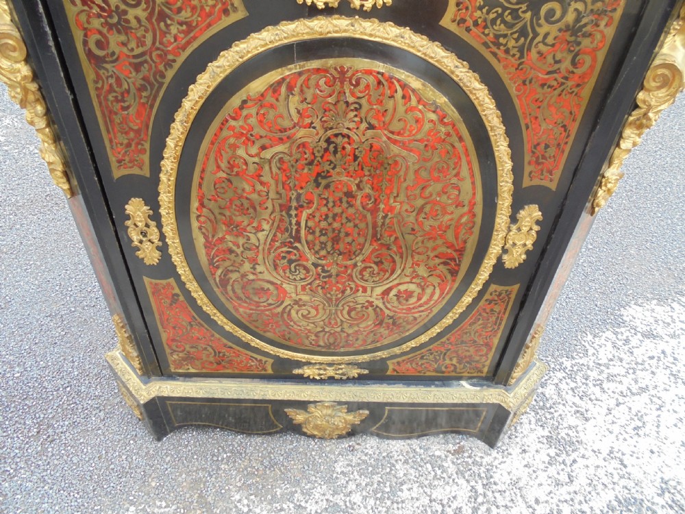 19th century Boulle ormolu mounted pier cabinet View II