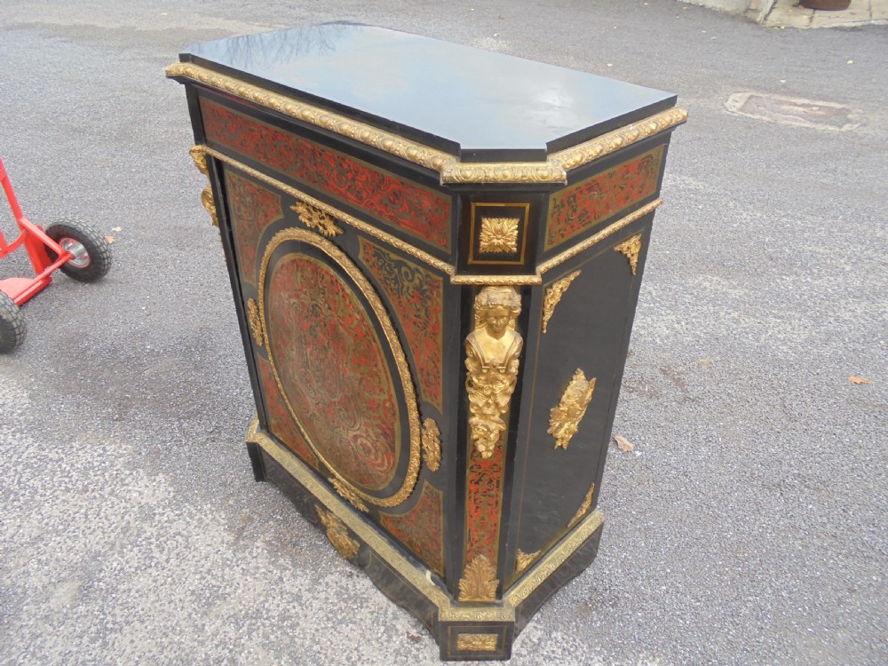 19th century Boulle ormolu mounted pier cabinet View III